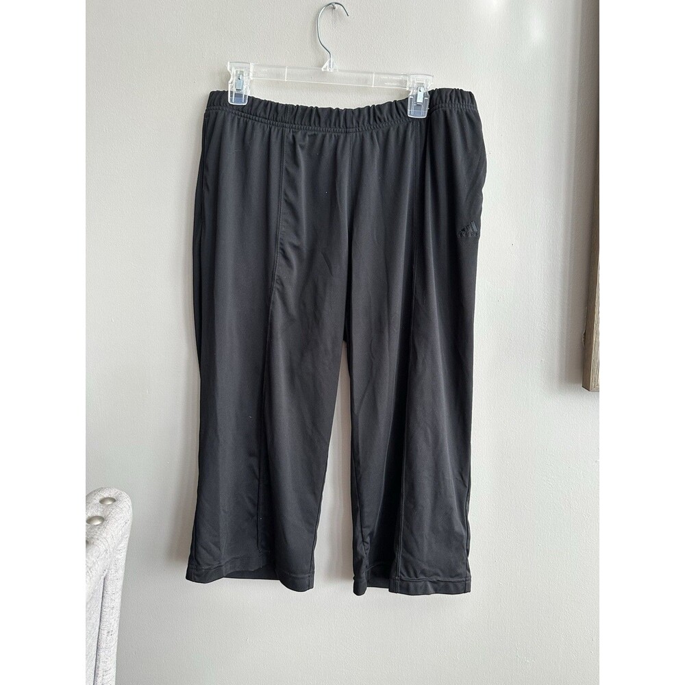Women’s Size Large Adidas 3/4 Length Crop Capri Light Weight Leggings Black
